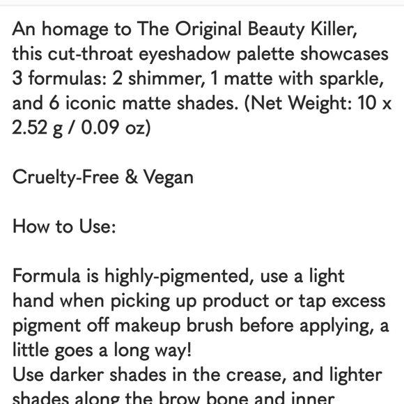 JEFFREE STAR BEAUTY KILLER 2 EYESHADOW PALETTE SMOKEY NEON 80s SHADES NEW - Picture 8 of 10